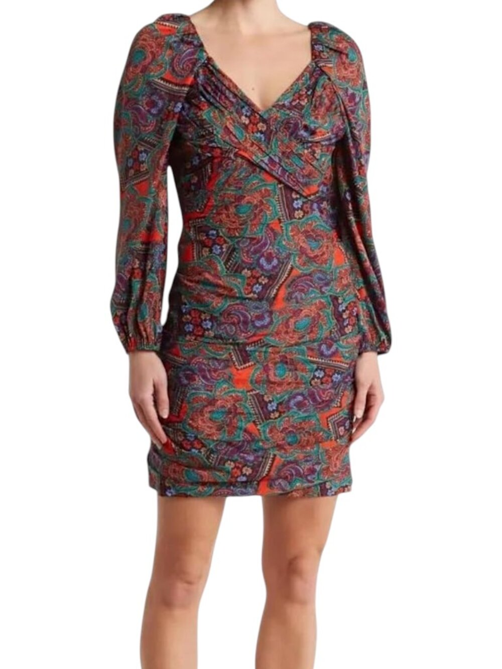 Veronica Beard Silk Floral Paisley Dress Womens Size 8 New